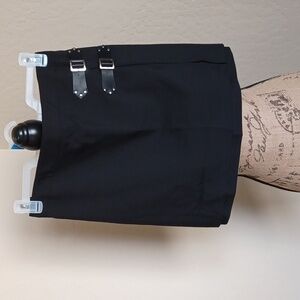 DOLLSKILL WIDOW 2X BLACK mini skirt buckels on side